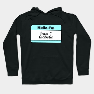 Diabetes Nametag - Teal Hoodie